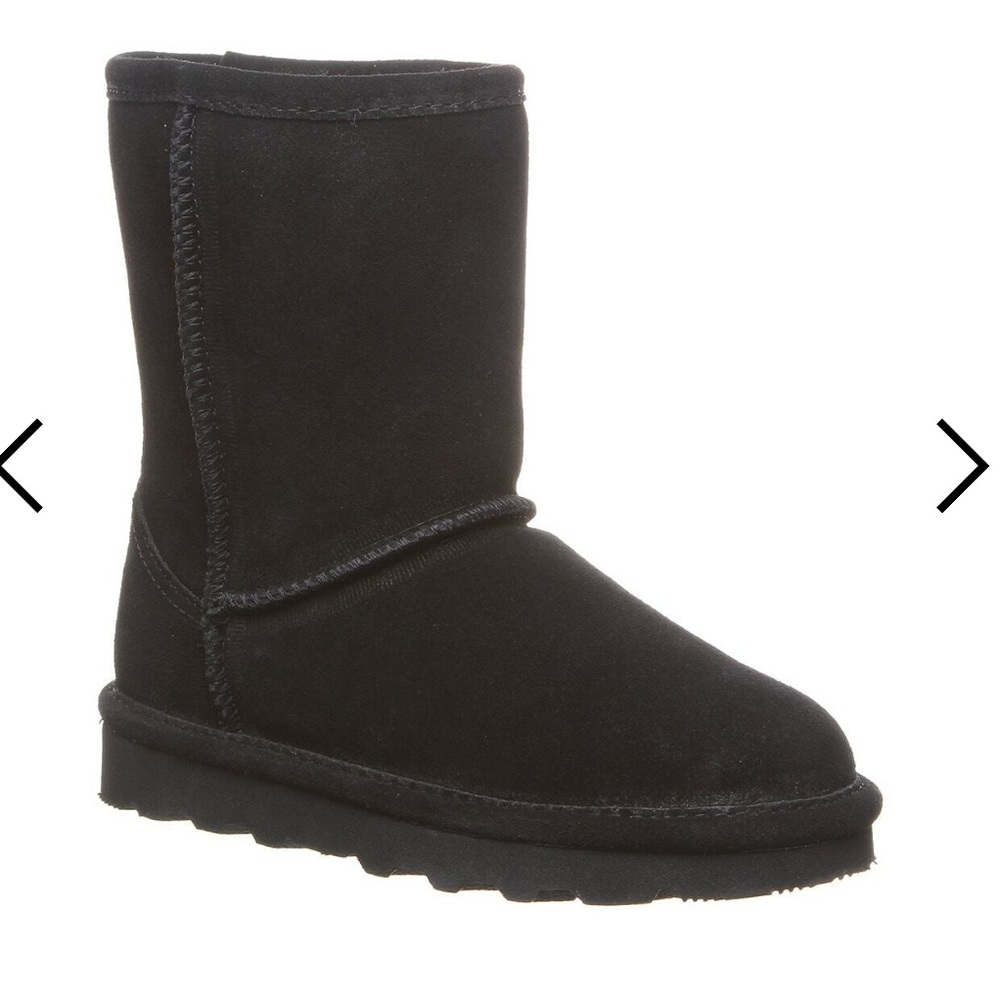 Bearpaw Elle Youth Short Black Winter Boots - Picture 1 of 10